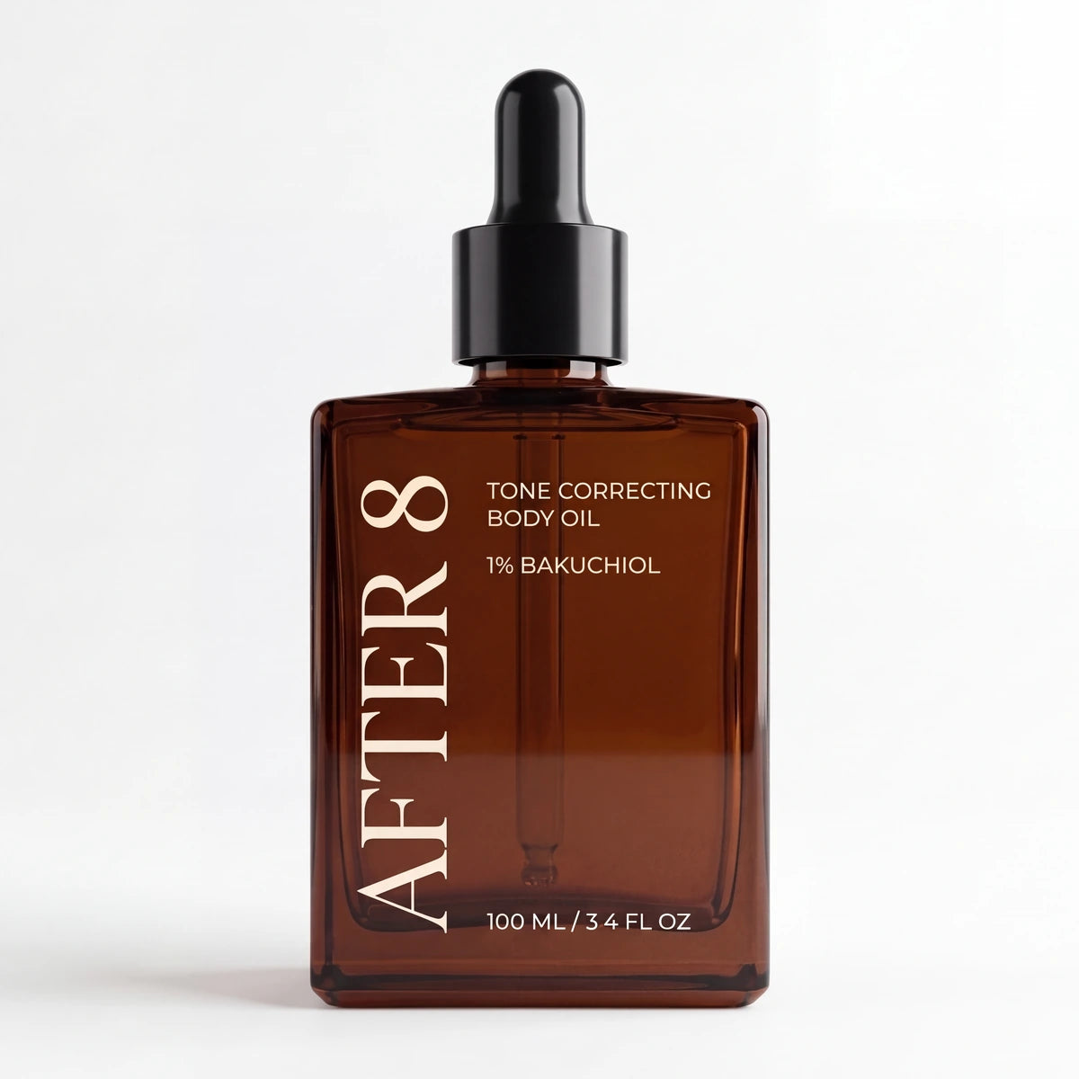 New After 8 amber dropper bottle supplied by the brand